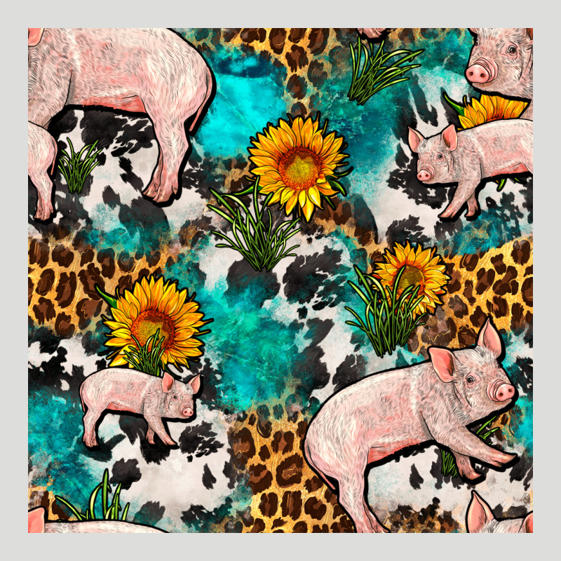 American Yorkshire Pig Seamless Pattern Zipper Hoodie by FaDigitalArtStudio | Teevron