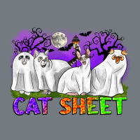 Cat Sheet Ghost Cats Halloween Heavyweight Sweatshirt | Teevron