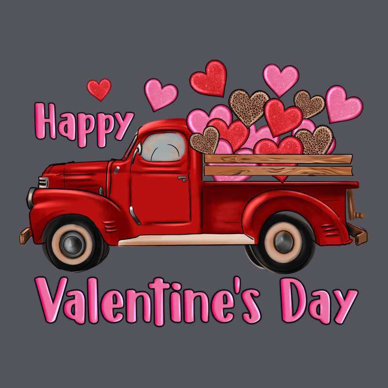 Happy Valentine's Day Truck Hearts Vintage Hoodie by RanaPortraitStore | Teevron