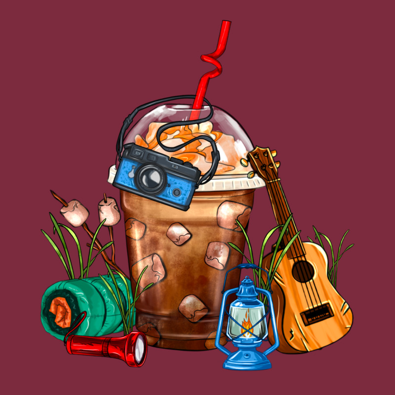 Camping Frappe Coffee Premium Hoodie by FaDigitalArtStudio | Teevron