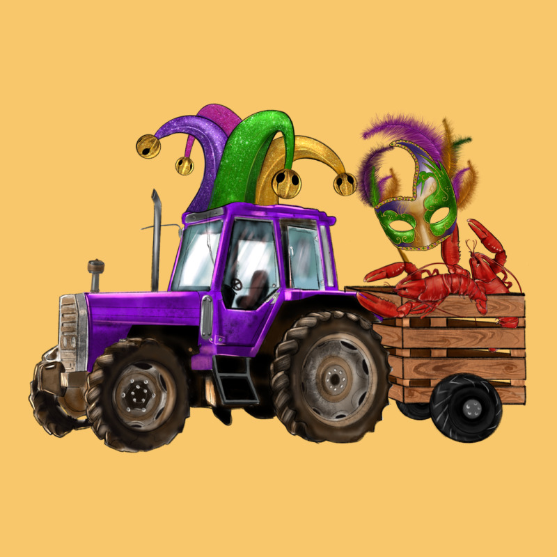 Mardi Gras Mask Crawfish Farm Tractor Vintage Hoodie by RanaPortraitStore | Teevron