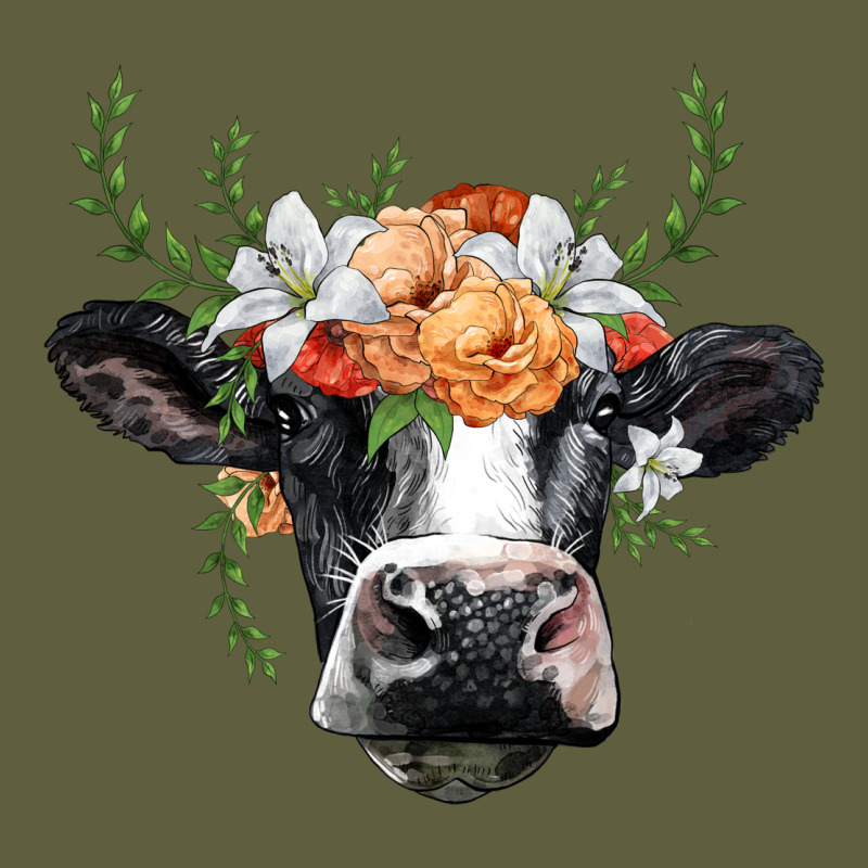 Holstein Cow Head Vintage Tee by BarkalooDesign | Teevron