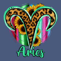 Aries Zodiac Sign Sunflower Leopard Serape Vintage Hoodie | Teevron