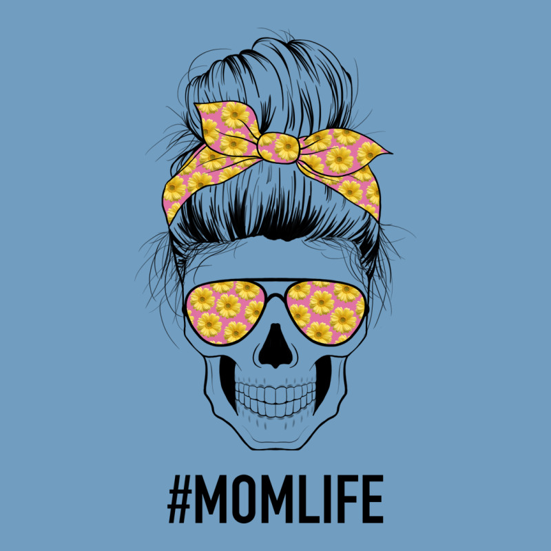 Yellow Flower On Pink Background Mom Skull Urban Heavy Tee by Bettercallsaul | Teevron