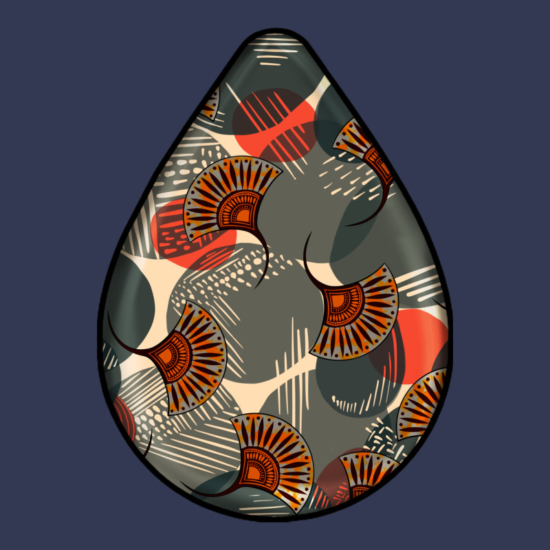 African Fabric Pattern Teardrop Earrings Heavyweight Hoodie by BundleAndBundleShop | Teevron