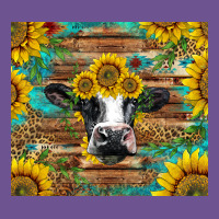 Holstein Cow With Sunflowers Vintage Tee | Teevron