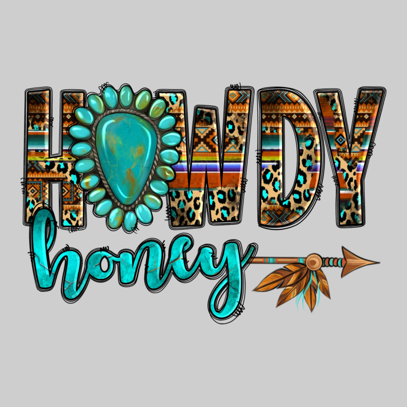 Western Howdy Honey Arrow Gemstone Premium Tee by NancyCooperArtShop | Teevron