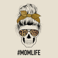Glitter Patterned Leopard Mom Skull Urban Heavy Tee | Teevron