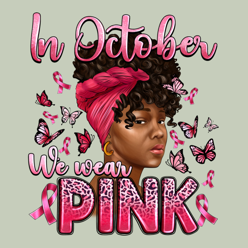 In October We Wear Pink With Afro Woman Classic Tee by Artiststas | Teevron