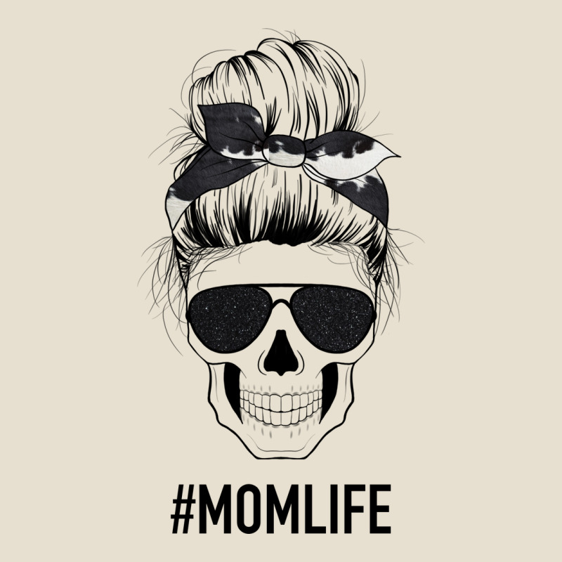 Black Glitter Cowhide Patterned Mom Skull Urban Heavy Tee by Bettercallsaul | Teevron