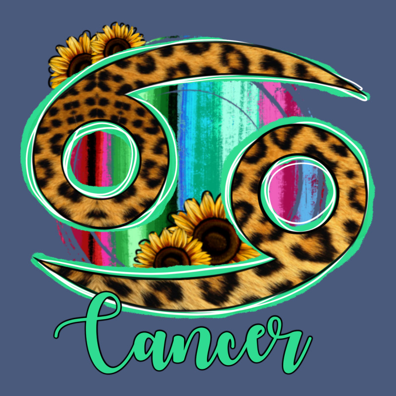 Cancer Zodiac Sign Sunflower Leopard Serape Vintage Hoodie by RanaPortraitStore | Teevron