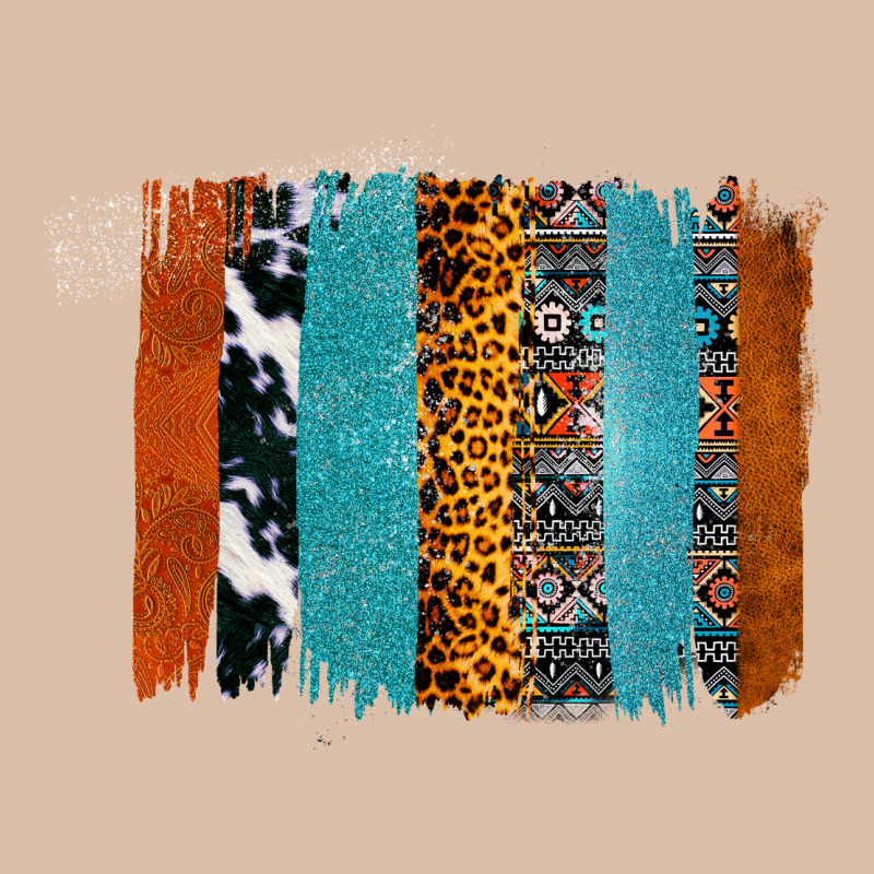 Western Leopard Glitter Aztec Cowhide Pattern Brushstroke Urban Heavy Tee by Bettercallsaul | Teevron