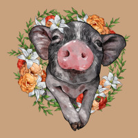 Baby Pig Floral Wreath Vintage Tee | Teevron