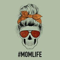 Glitter Western Patterned Mom Skull Urban Heavy Tee | Teevron