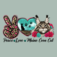 Peace Love Maine Coon Cat Classic Tee | Teevron