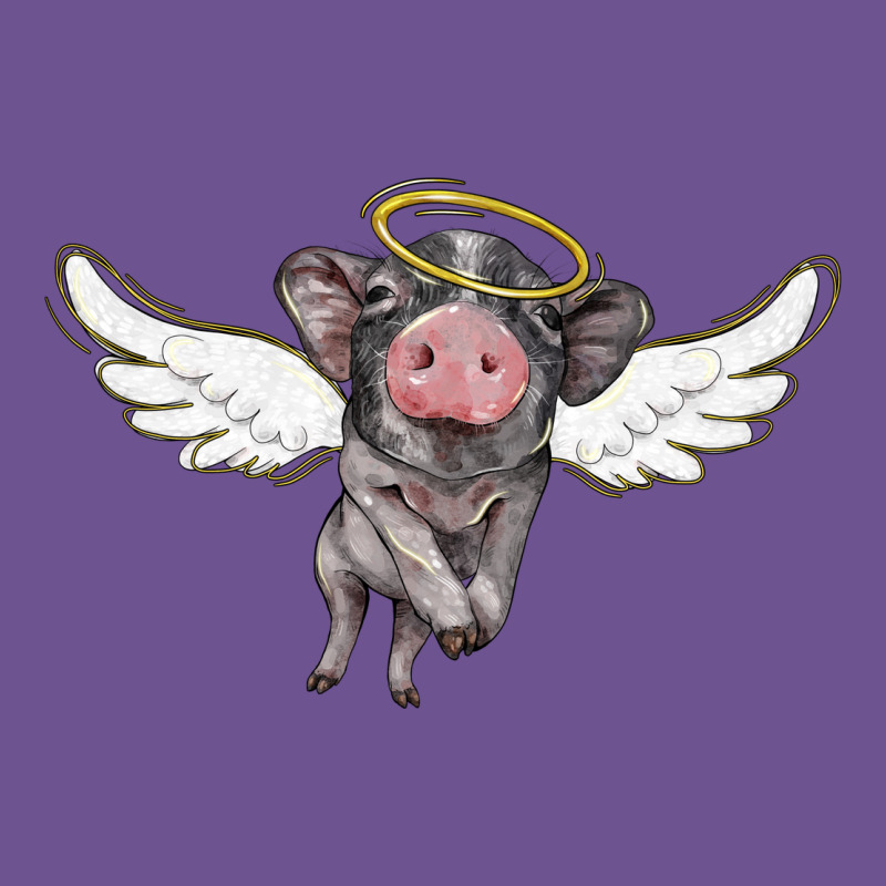 Angel Baby Pig Vintage Tee by BarkalooDesign | Teevron