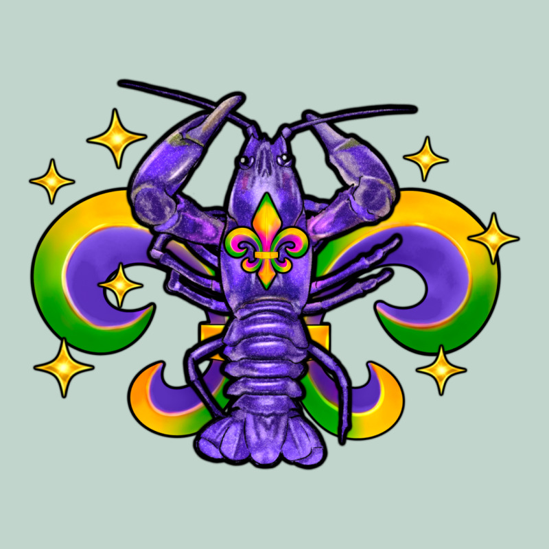 Mardi Gras Crawfish Zipper Hoodie by FaDigitalArtStudio | Teevron