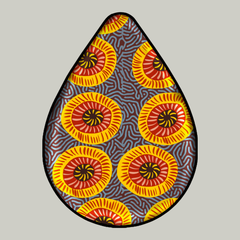 African Fabric Pattern Teardrop Earrings 5 Heavyweight Hoodie by BundleAndBundleShop | Teevron