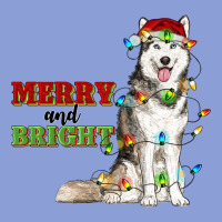 Merry And Bright Husky Long Sleeve Tee | Teevron