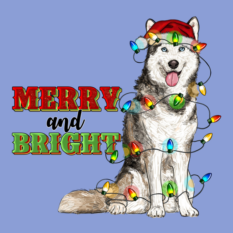 Merry And Bright Husky Long Sleeve Tee by RanaPortraitStore | Teevron