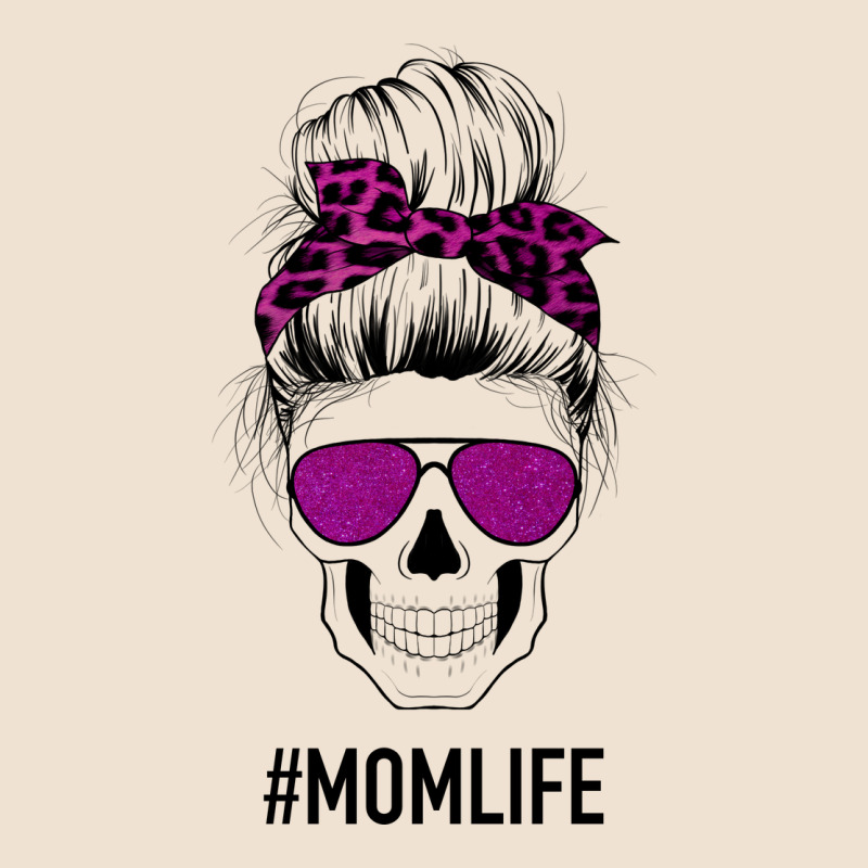 Purple Glitter, Leopard Patterned Mom Skull Urban Heavy Tee by Bettercallsaul | Teevron