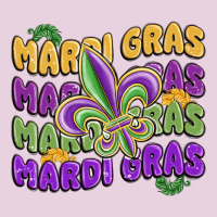 Mardi Gras With Fleur De Lis Ladies Tee | Teevron