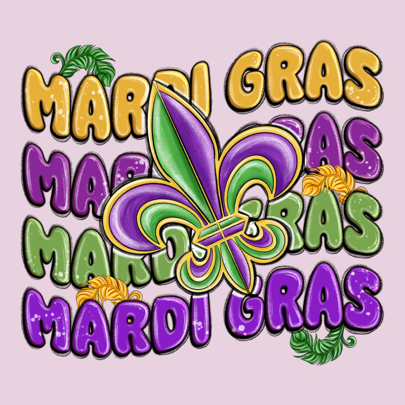 Mardi Gras With Fleur De Lis Ladies Tee by MaliasSmallBusiness | Teevron