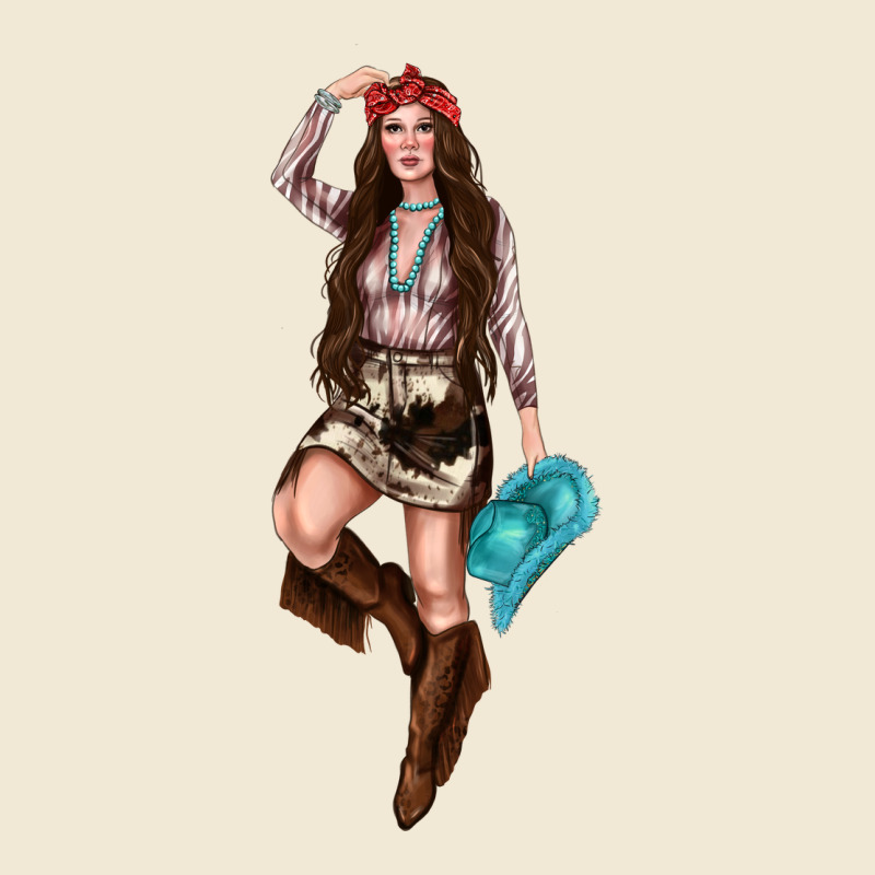 Western Cowgirl Premium Tee by NancyCooperArtShop | Teevron