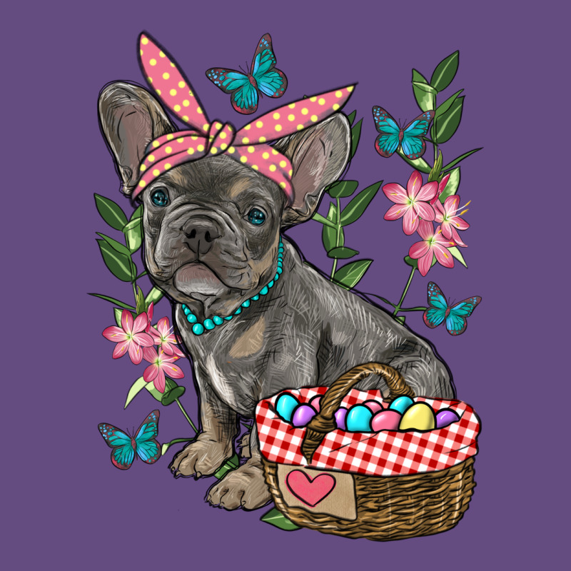 Easter French Bulldog Vintage Hoodie by RanaPortraitStore | Teevron