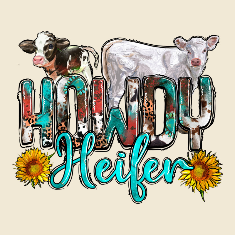 Western Howdy Heifer Premium Tee by NancyCooperArtShop | Teevron