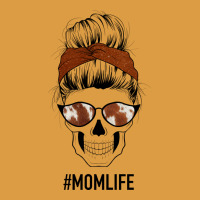 Western Brown Glitter Cowhide Patterned Mom Skull Urban Heavy Tee | Teevron