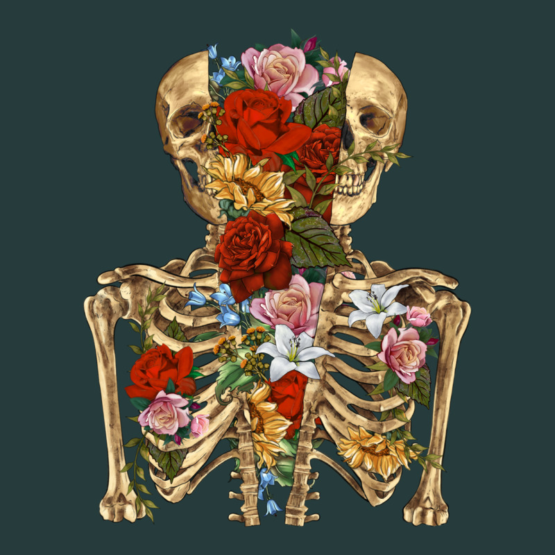 Flower Skeleton Premium Hoodie by RanaPortraitStore | Teevron