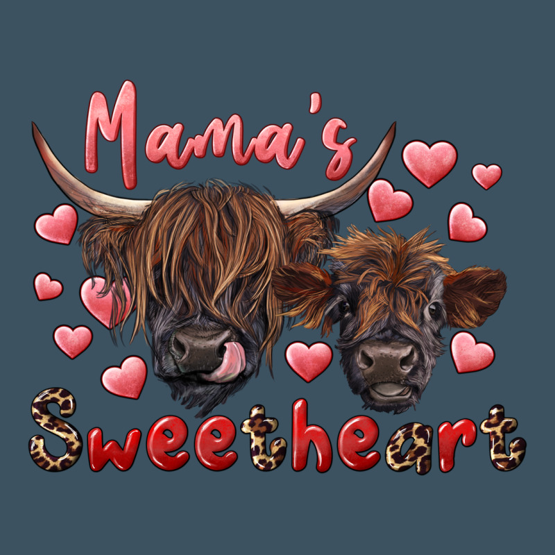 Mama's Sweetheart Highland Cow And Calf Urban Heavy Tee by RanaPortraitStore | Teevron