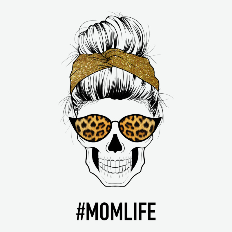 Yellow Glitter, Leopard Pattern Mom Skull Urban Heavy Tee by Bettercallsaul | Teevron