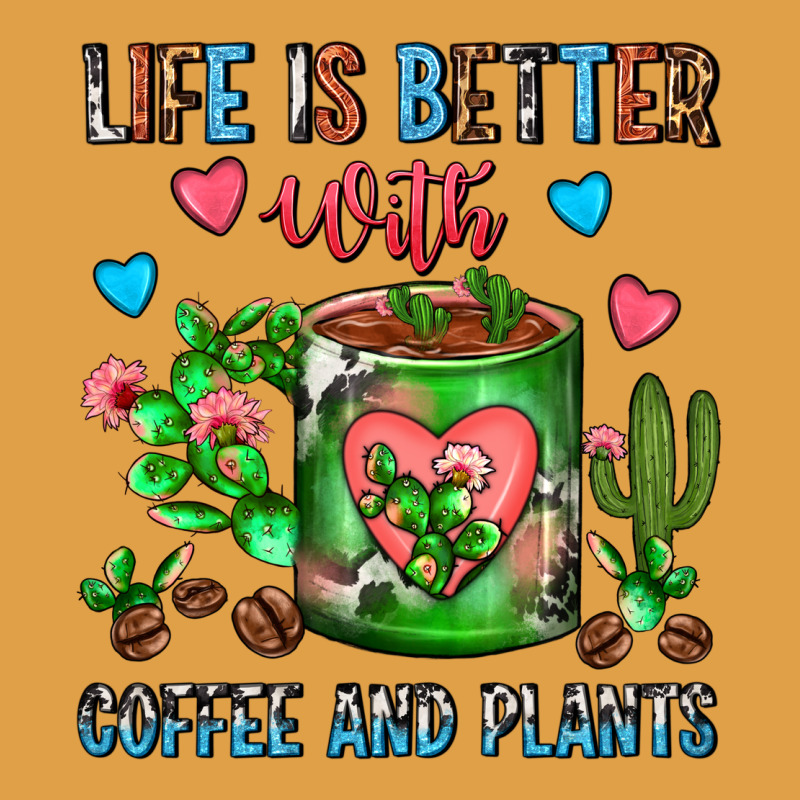 Life Is Better With Coffee And Plants Cactus Coffe Premium Hoodie by FaDigitalArtStudio | Teevron