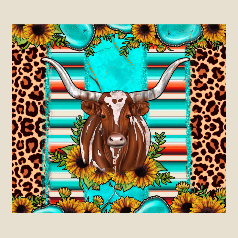Texas Longhorn Sunflower Gemstone Urban Heavy Tee by JahusDesignShop | Teevron