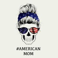 American Stars, American Flag Patterned Mom Skull Urban Heavy Tee | Teevron