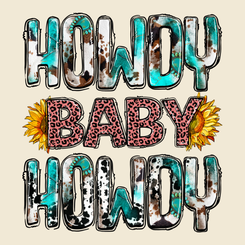 Western Howdy Baby Howdy Premium Tee by NancyCooperArtShop | Teevron