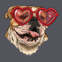 English Bulldog With Love Glass Vintage Hoodie | Teevron