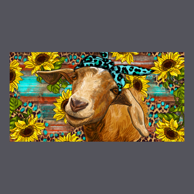 Goat With Sunflowers And Leopard Vintage Hoodie by RanaPortraitStore | Teevron