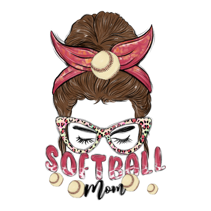 Softball Mom Ladies Tee by MaliasSmallBusiness | Teevron
