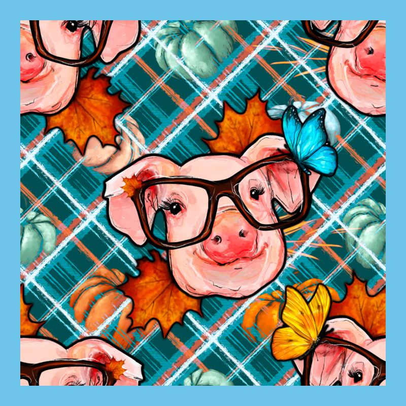 Fall Pig Seamless Pattern Premium Sweatshirt by BundleAndBundleShop | Teevron