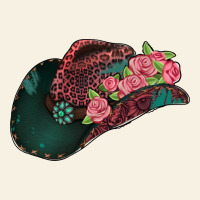 Leopard Flowers Cowboy Hat Vintage Tee | Teevron