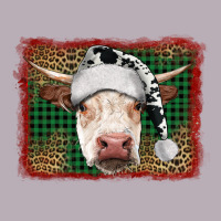 Merry Christmas Hereford Cow With Background Vintage Tee | Teevron