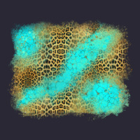 Leopard Turquoise Background Vintage Tee | Teevron