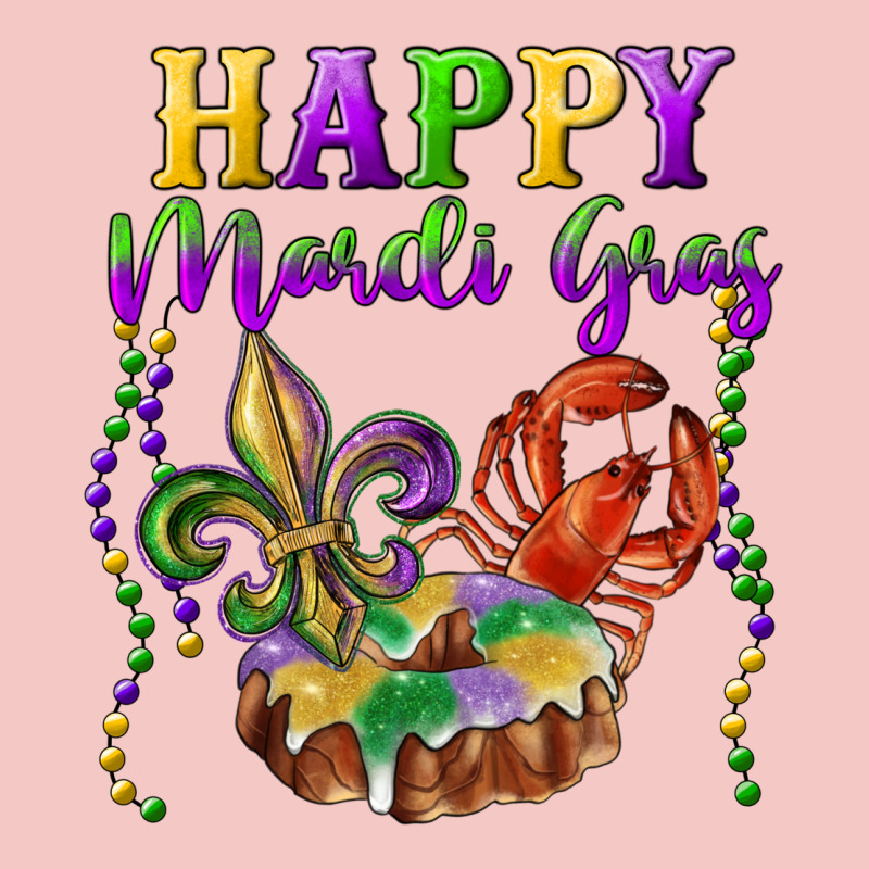 Happy Mardi Gras Fleur De Lis King Cake Crawfish Urban Heavy Tee by RanaPortraitStore | Teevron