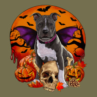 Halloween Pitbull Dog Vintage Hoodie | Teevron