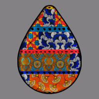 African Fabric Pattern Teardrop Earrings 4 Heavyweight Hoodie | Teevron