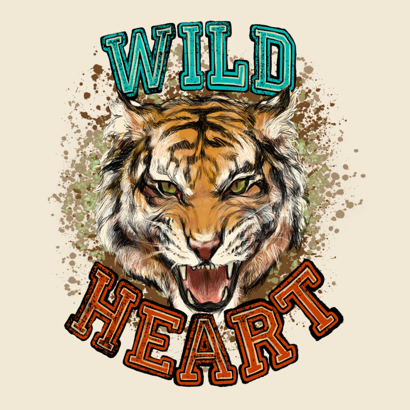 Wild Heart Tiger College Western Premium Tee by NancyCooperArtShop | Teevron