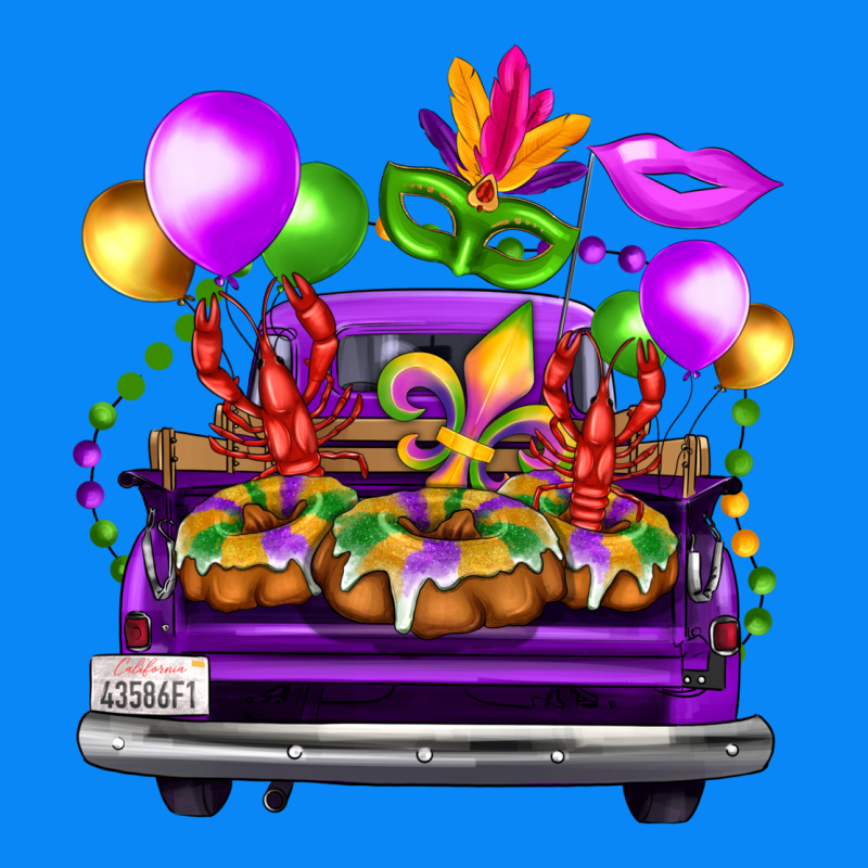 Mardi Gras Farm Truck Back View Zipper Hoodie by FaDigitalArtStudio | Teevron
